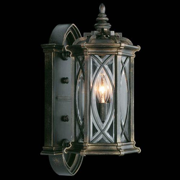 Warwickshire One-Light Outdoor Wall Mount in Wrought Iron Patina Finish, image 1