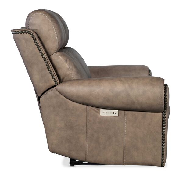 Light Brown Duncan Power Loveseat with Power Headrest and Lumbar, image 6