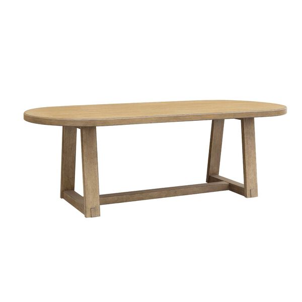 Catalina Distressed Wood Pedestal Dining Table, image 6