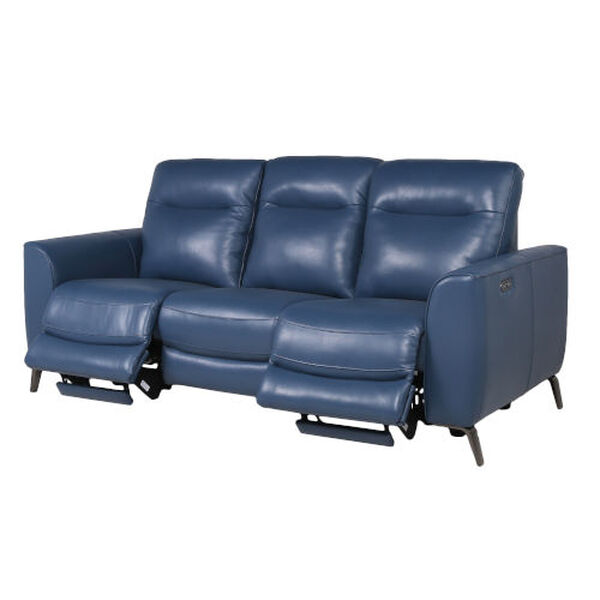Sansa Ocean Blue Power Reclining Sofa, image 6