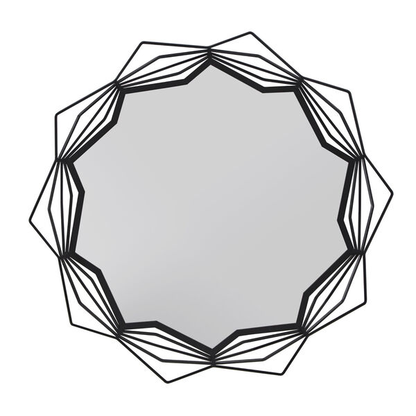 Christina Black Star Geometric Frame Wall Mirror, image 3