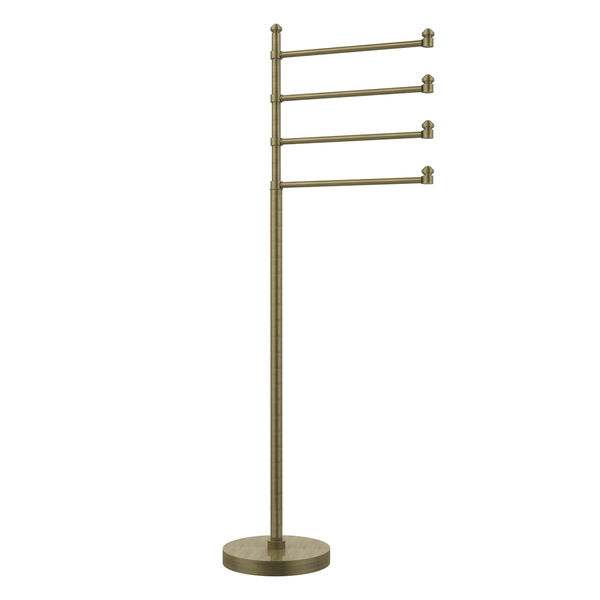 Southbeach Collection Free Standing 4 Pivoting Swing Arm Towel Stand, image 1