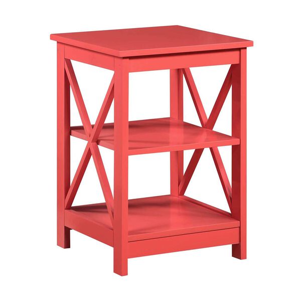 Oxford Coral End Table with Shelves, image 3