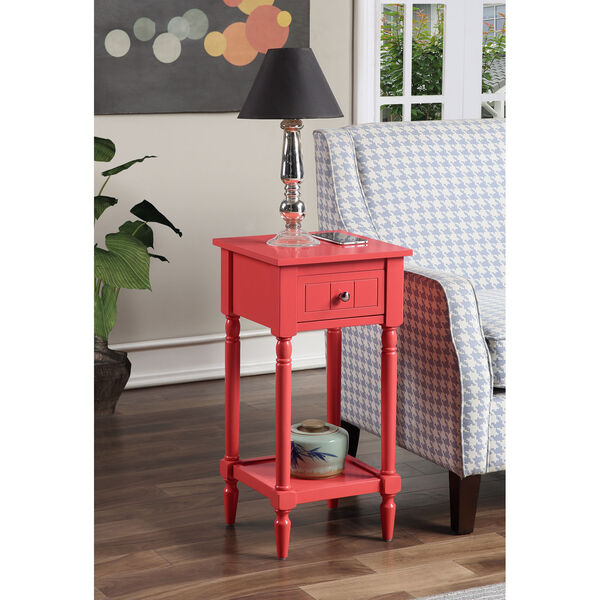 French Country Coral 28-Inch Khloe Accent Table, image 2