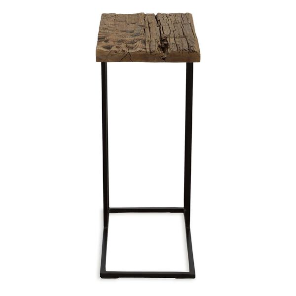 Union Black Brown Reclaimed Wood Accent Table, image 3