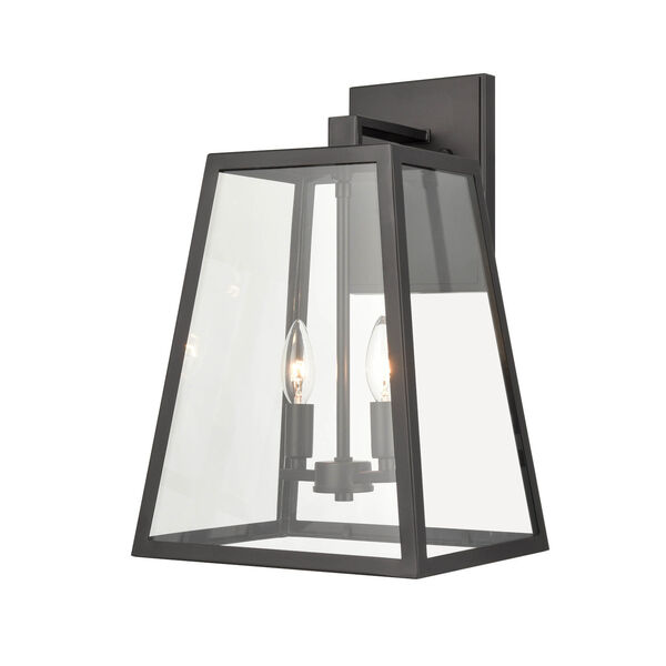 Grant Powder Coat Black Two-Light Outdoor Wall Mount, image 4