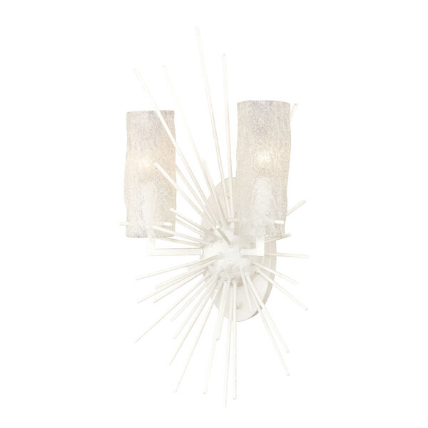 Sea Urchin White Coral Two-Light Wall Sconce, image 3