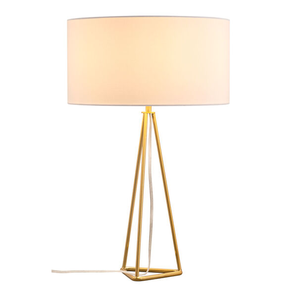 Sascha White and Gold One-Light Table Lamp, image 1