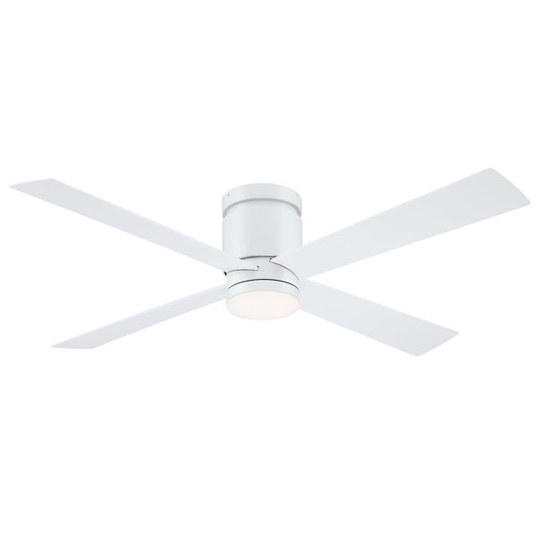 Kwartet Matte White 52-Inch LED Indoor Outdoor Ceiling Fan, image 1