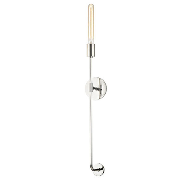 Eli Polished Nickel One-Light 5-Inch Wall Sconce, image 1