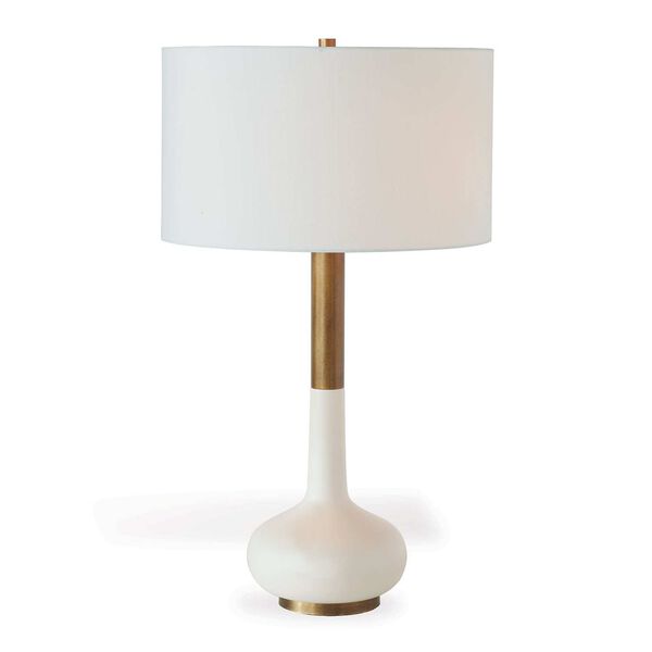 Powell White Two-Light Table Lamp, image 1