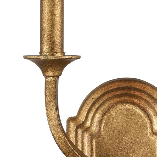 Wembley Antique Gold Two-Light Wall Sconce, image 3