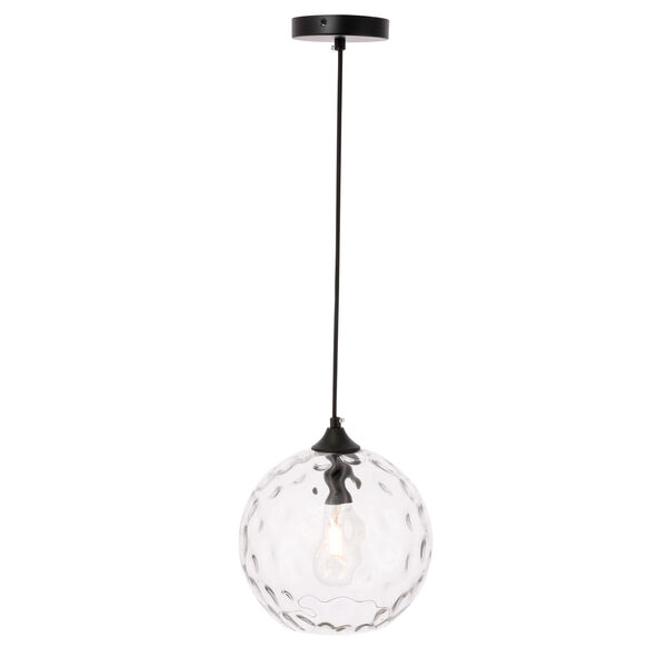 Cashel Black 10-Inch One-Light Pendant with Clear Glass, image 4