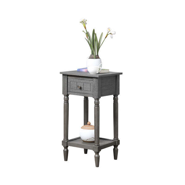 French Country Dark Gray Wirebrush Khloe Accent Table, image 3