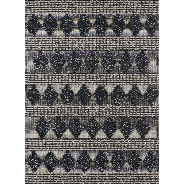 Andes Geometric Charcoal Rectangular: 6 Ft. x 9 Ft. Rug, image 1