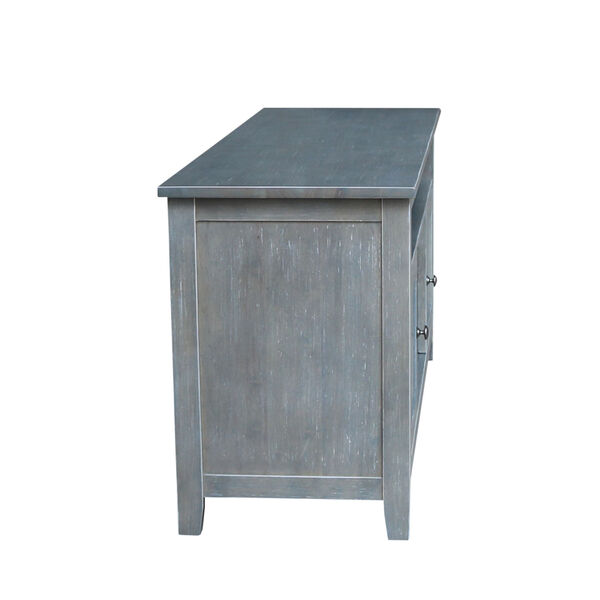 Antique Heathered Gray 57-Inch TV Stand with Two Door, image 6