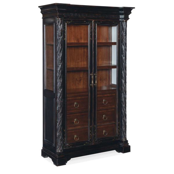 Charleston Black Cherry Display Cabinet, image 1