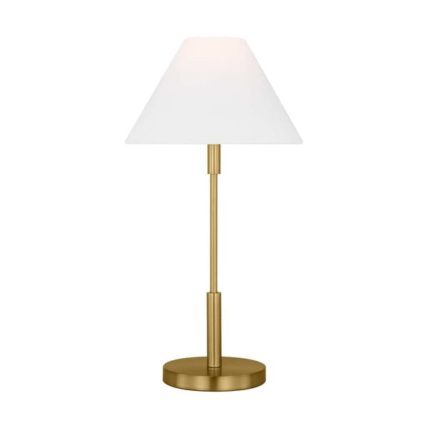 Porteau Satin Brass One-Light Table Lamp, image 1
