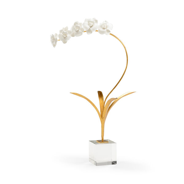Bradshaw Orrell Gold Orchid in Stand, image 1