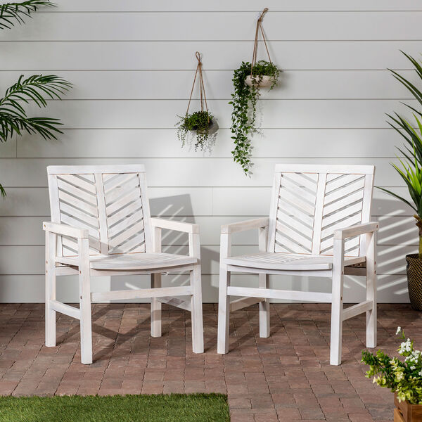 Vincent White Wash Patio Chair, Set of 2, image 6