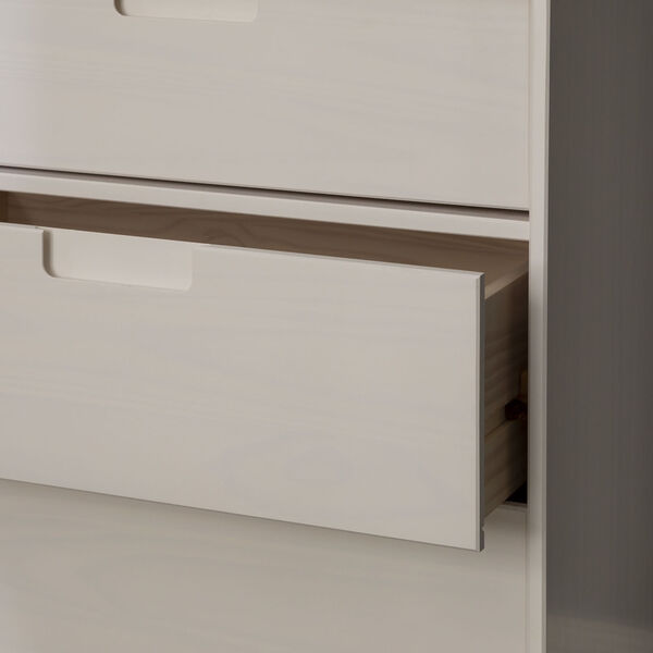 Sloane White Groove Dresser with Six Drawer, image 5