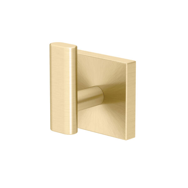 Elevate Robe Hook in Brushed Brass, image 1