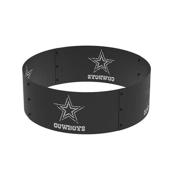 NFL Black 36-Inch Dallas Cowboys Round Fire Ring, image 1