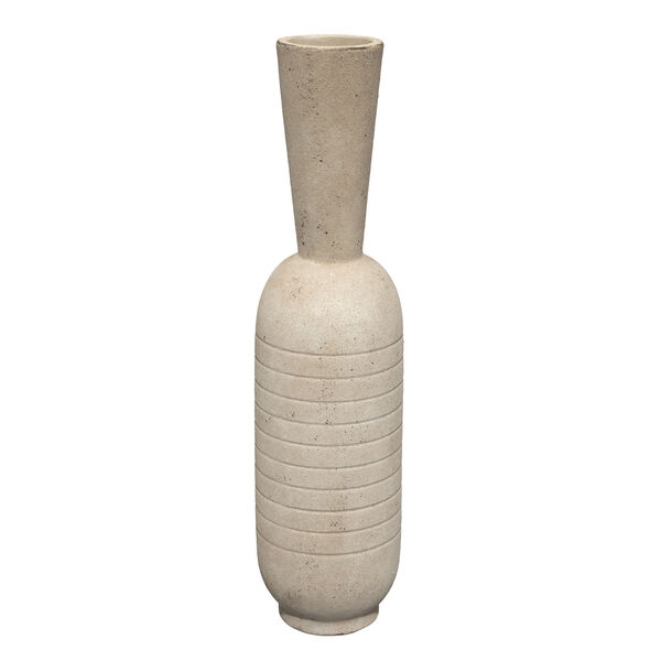 Channel Off White Ceramic Decorative Vase, image 1