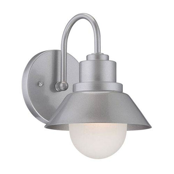 Astro Brushed Silver One-Light Outdoor Wall Mount, image 1