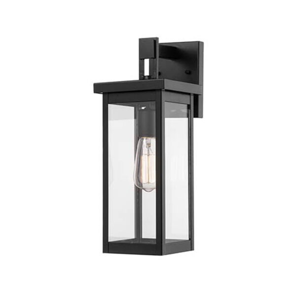 Powder Coat Black Six-Inch One-Light Outdoor Wall Sconce, image 1
