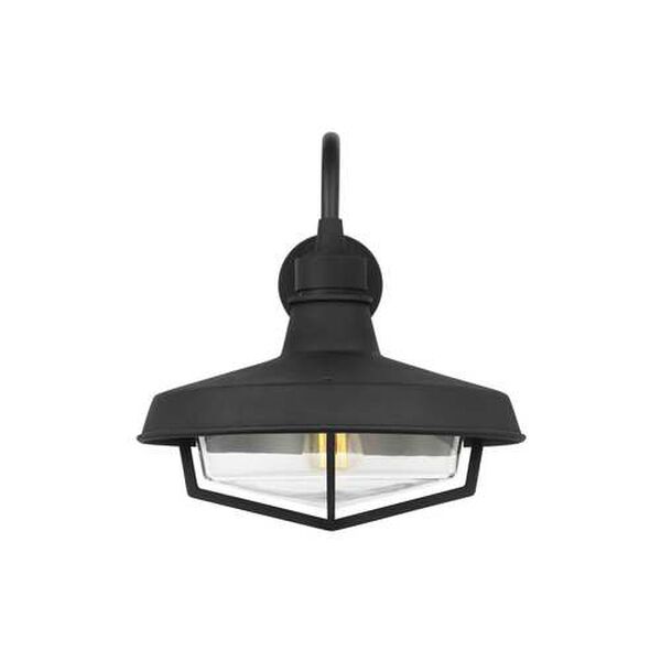 Hollis Textured Black One-Light Outdoor Wall Sconce, image 1