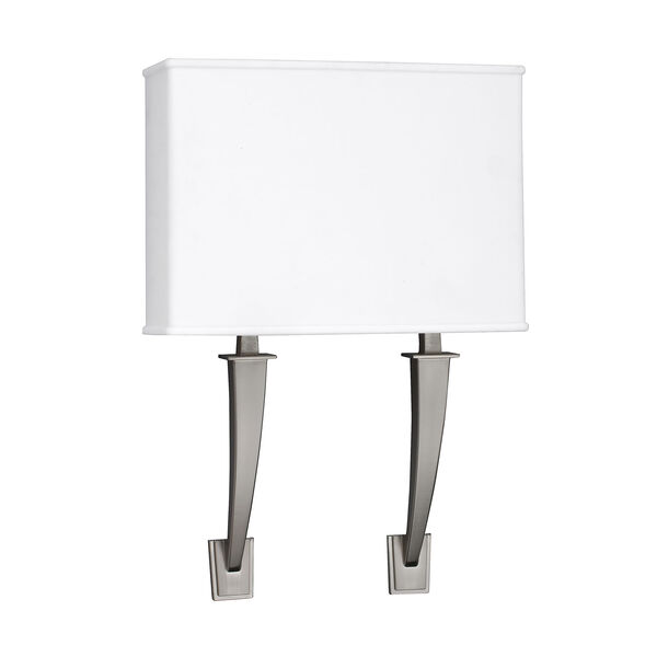 Sheridan Satin Nickel 18-Inch Two-Light LED Wall Sconce, image 1