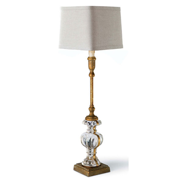 New South Clear One-Light Table Lamp, image 1