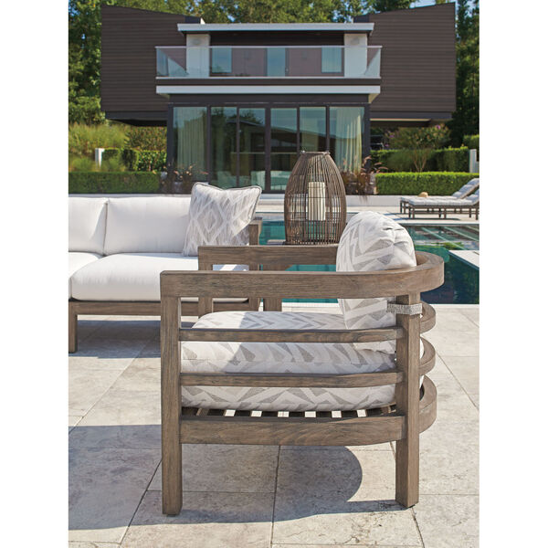 La Jolla Taupe, Gray and Patina Lounge Chair, image 3