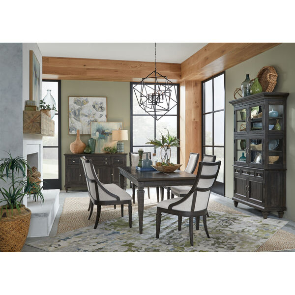 Calistoga Brown Dining Arm Chair with Upholstered Seat and Back, image 5