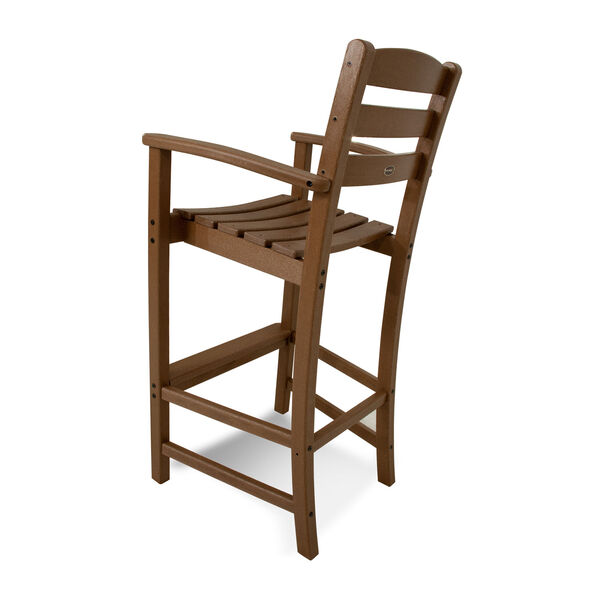La Casa Café Teak Bar Height Arm Chair, image 2