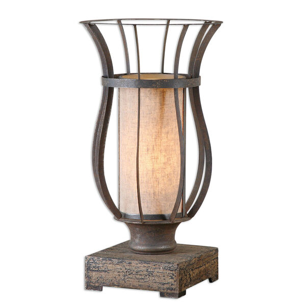 Minozzo Rustic Bronze One-Light Accent Lamp, image 1