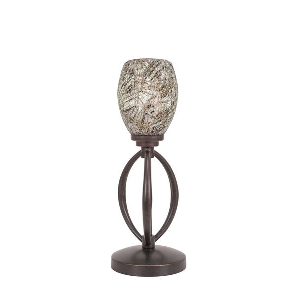 Marquise Dark Granite One-Light Table Lamp with Natural Fusion Glass, image 1