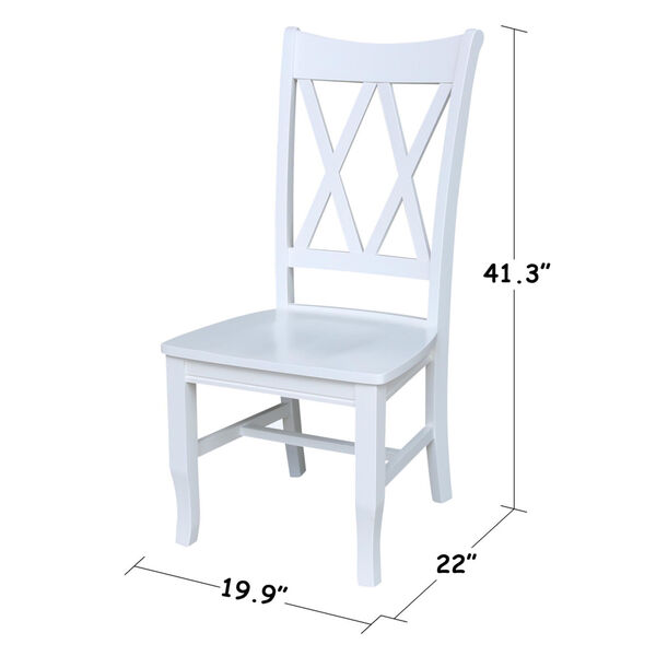 Double XX White Chair, Set of Two, image 3