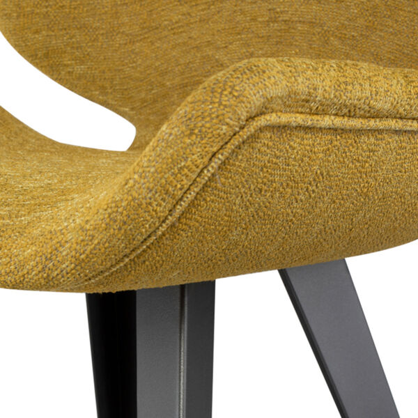 Astra Yellow and Brown Dining Chair, image 4