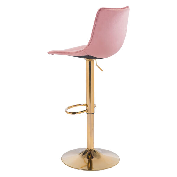 Prima Pink and Gold Bar Stool, image 6