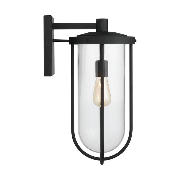 Corbin Black Eight-Inch One-Light Outdoor Wall Lantern, image 7