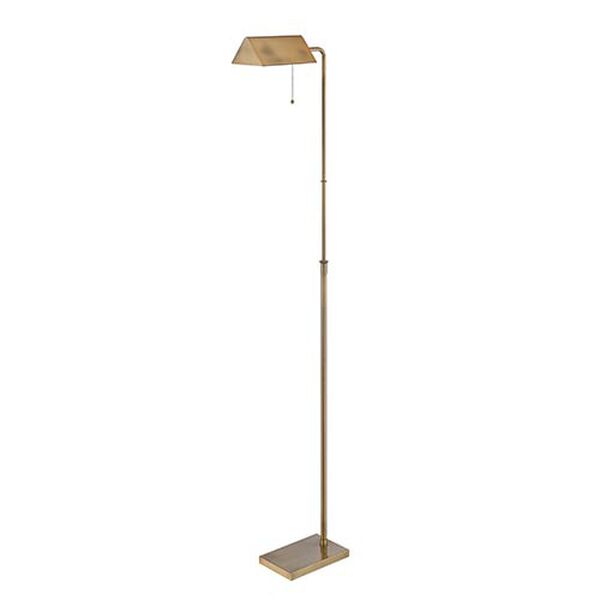Wayland Brushed Brass One-Light Fluorescent Floor Lamp, image 1