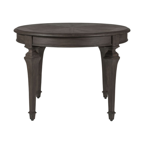 Cohesion Program Dark Wood Aperitif Round Oval Dining Table, image 5