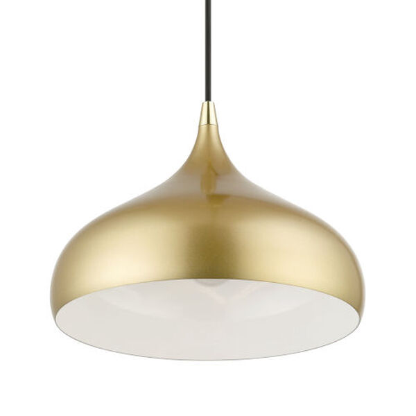 Amador Soft Gold with Polished Brass Accents One-Light Pendant, image 6