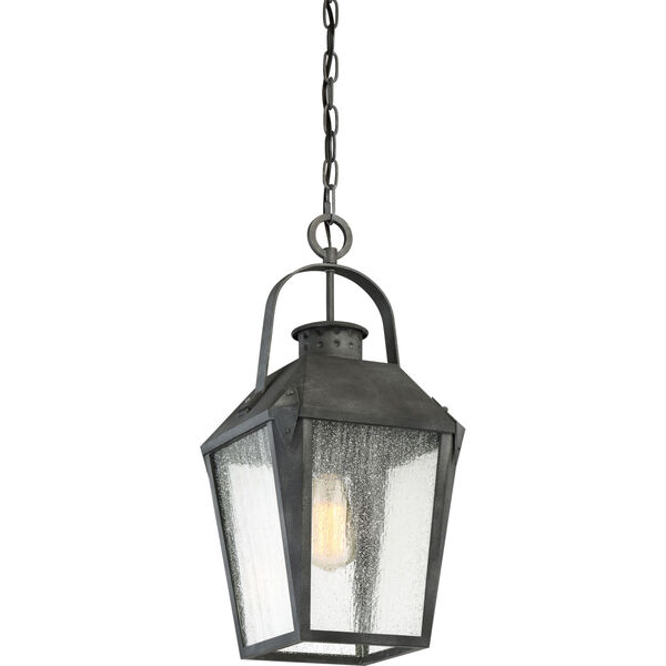 Carriage Mottled Black 10-Inch One-Light Outdoor Hanging Lantern, image 3