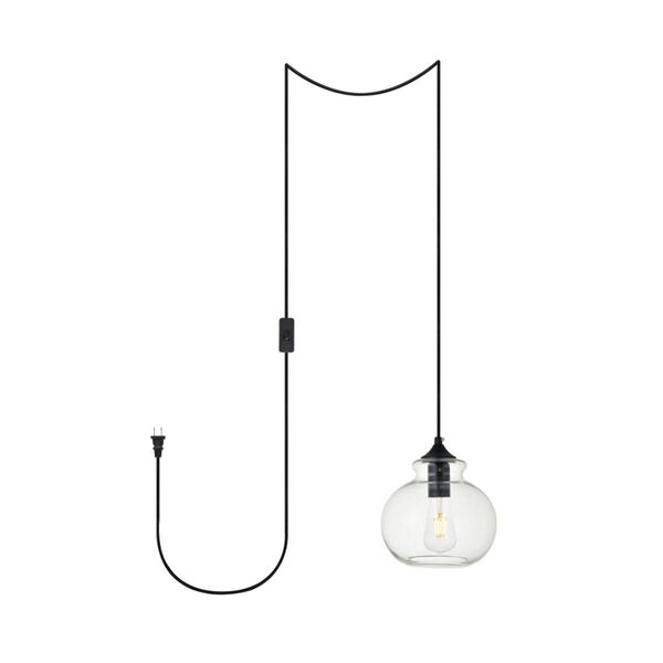 Destry Eight-Inch One-Light Plug-In Pendant, image 1