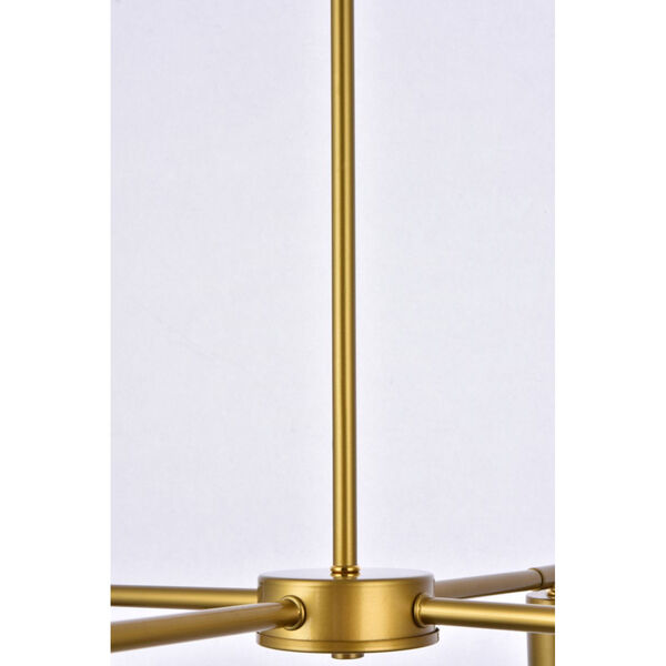 Cairo Brass Four-Light Pendant, image 5