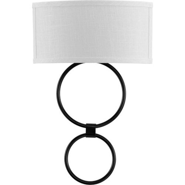 Diana White and Black LED Wall Sconce, image 1