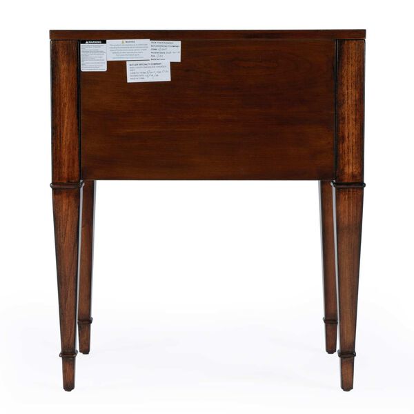 Kai Antique Cherry End Table with Two-Drawer, image 5